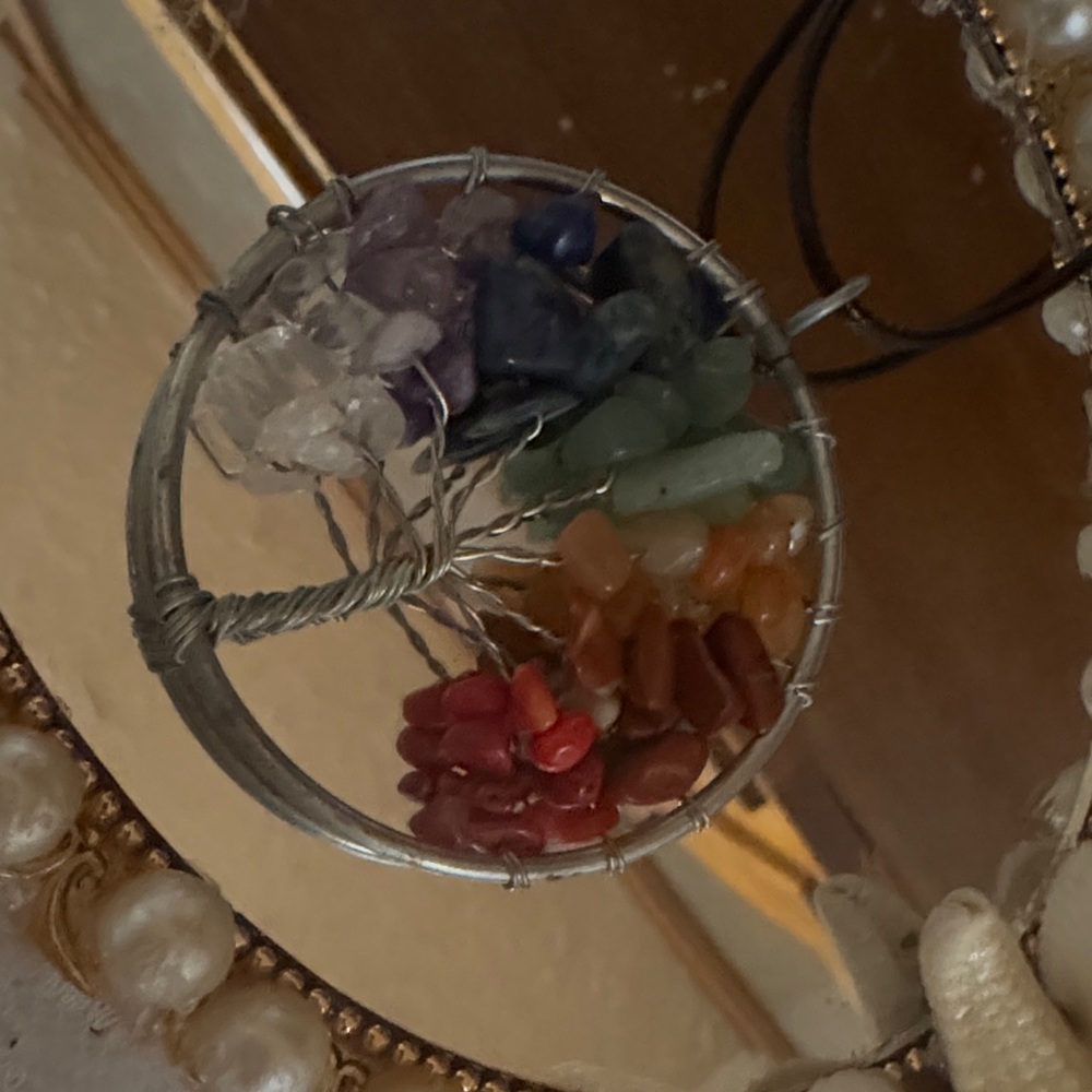 Multicolor Tree of Life Pendant Necklace - Handmade ♥️